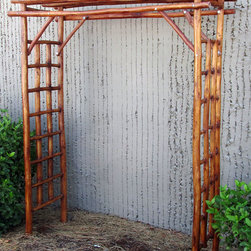 Teak Log Garden Arbor - Products
