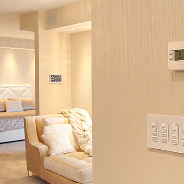Brickell Key  - Bedroom Crestron Temprature Control, Keypad & Touch Panel