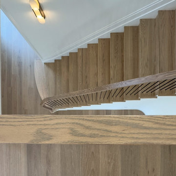 Project #144 | Slightly Curved Transitional Staircase