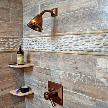 Rustic Designer Bathroom in Golden