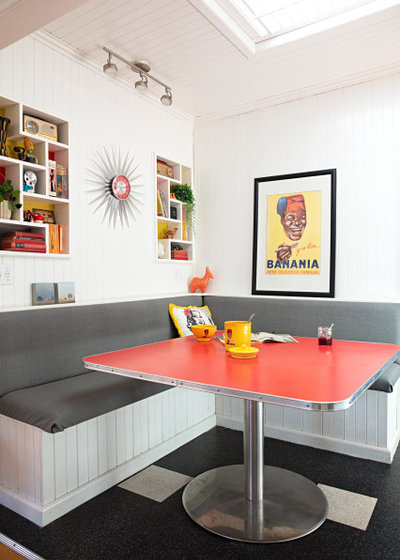 Midcentury Dining Room by Larkspur Lane Design