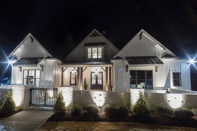 Inspiration for a country exterior home remodel in Raleigh