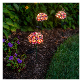 3W LED Low Voltage Mushroom Path Light Set of 4 (301BLK-LED