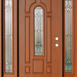 Verona Center Arch Mahogany Exterior Door - Products