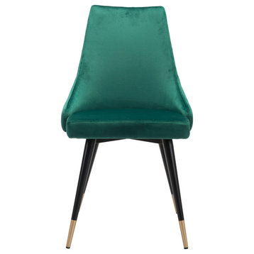 Raiden Dining Chair Gray Set of 2, Green