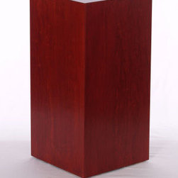 Rosenut Wood Rectangular Pedestals - Furniture
