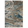 Turin Contemporary Abstract 5'3" x 7'7" Area Rug