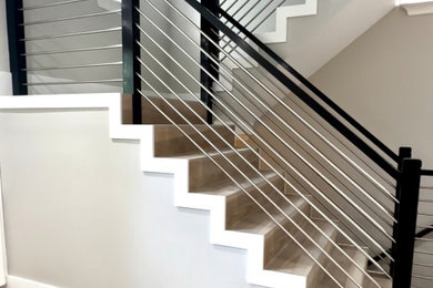 Inspiration for a contemporary staircase in Miami.