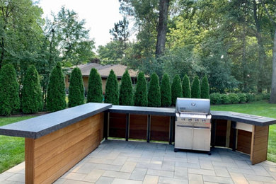 Example of an exterior home design in Chicago