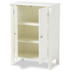 Baxton Studio Thelma White Finished 2-door Wood Multipurpose Storage Cabinet
