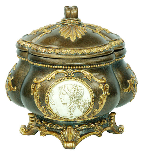 Traditional Gold Jewelry Box Victorian Jewelry Boxes And Organizers