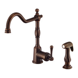 Danze Opulence&trade; Single Handle Kitchen Faucet with Spray - Kitchen Faucets