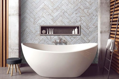 Inspiration for a transitional bathroom remodel in DC Metro