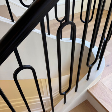 Project #134 | Straight Staircase with Elliptical Stringer