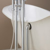 Cheviot Products Contemporary Dual-Post Free-Standing Tub Filler, Chrome