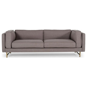 Andres Modern Gray Fabric Sofa