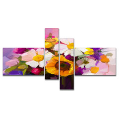 Exotic Multi Color Flower Petals - Floral Canvas Art Print 