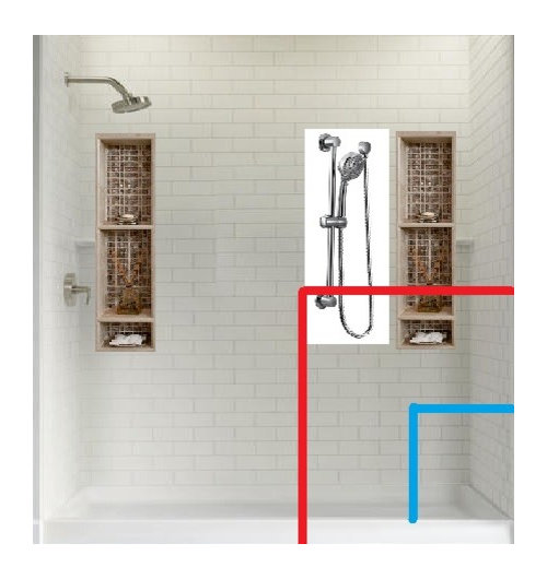 Double Shower Design - Shower With Half Wall And Bench Double Shower Design - Shower With Half Wall And Bench