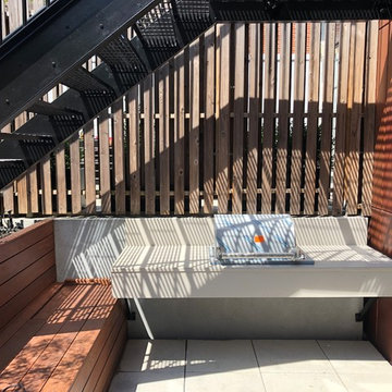 Brooklyn backyard with small playground
