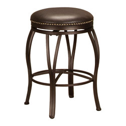 Sunset Trading - 24" Victoria Backless Swivel Bar Stool - Bar Stools And Counter Stools