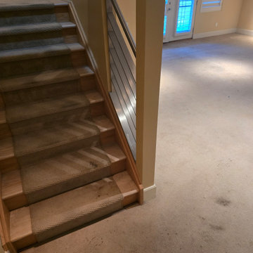 High Stakes Runner and Carpet for Workout Area Basement