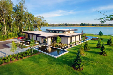 Example of a minimalist exterior home design in Toronto