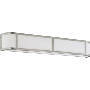 Nuvo Odeon - 4 Light Wall Sconce W/ Satin White Glass
