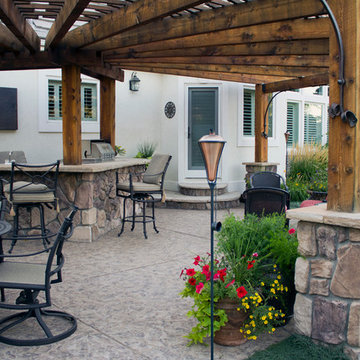 Rustic Pergola Patio - Severence, CO
