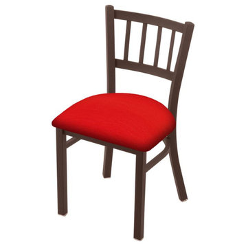 610 Contessa 18 Chair with Bronze Finish and Canter Red Seat