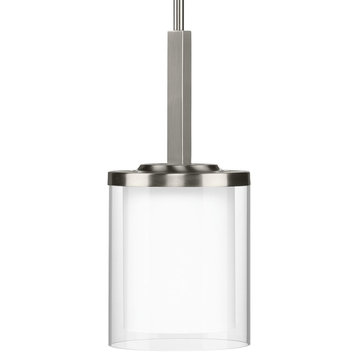 Mast Collection 1-Light Mini-Pendant, Brushed Nickel