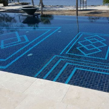 Luxury All Tile Steel Blue Pool & Spa