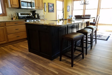 Example of an arts and crafts kitchen design in Grand Rapids