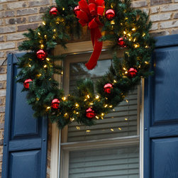 Cumming, GA Christmas Lighting Project Christmas Wreath - Wreaths And Garlands