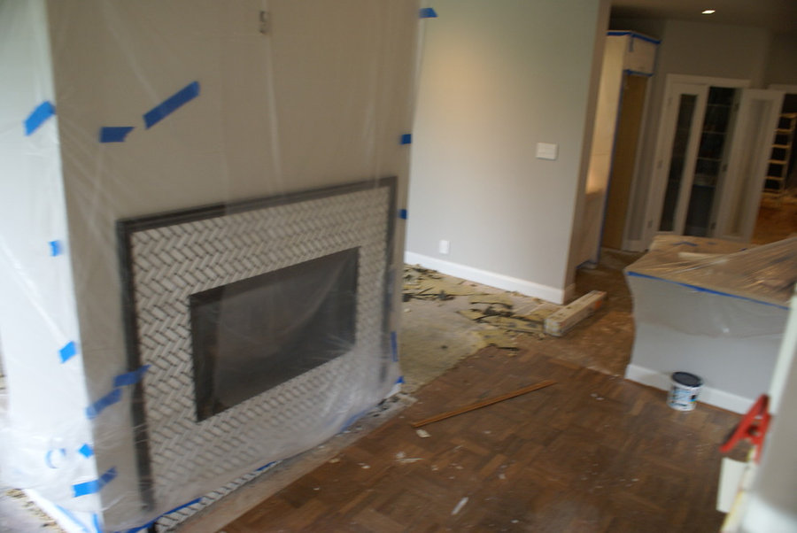 Westlake dark wood floors