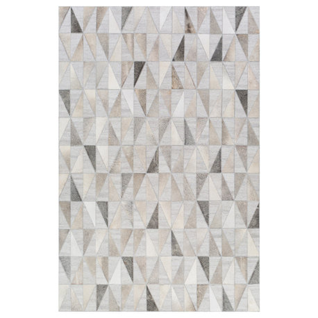 Medora MOD-1022 Rug, Medium Gray and Cream, 2'x3'