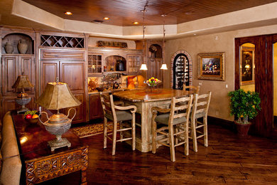 Home bar - southwestern home bar idea in Las Vegas