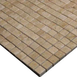 Crema Marfil Marble 5/8x5/8 Mosaic Tile Polished - Home Accessories & Decor