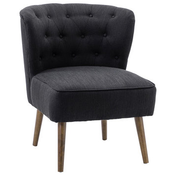Caporaso Side Chair, Black
