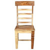 Porter Designs Taos Solid Sheesham Wood Ladderback Dining Side Chair