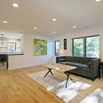 Large Living Room with Abstract Art
