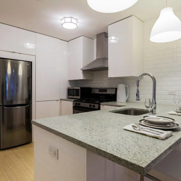 NYC Garden Apartment Is Remodeled With Modern IKEA Kitchen