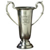 Trophy Vase w Handles in Antique Silver
