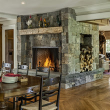center fireplace