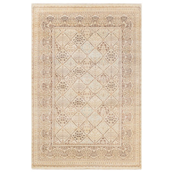 Marcus, One-of-a-Kind Hand-Knotted Area Rug, Ivory, 6'3"x9'2"