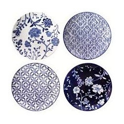 Chinoise Mini Side Plate Set (4) - Dinner Plates