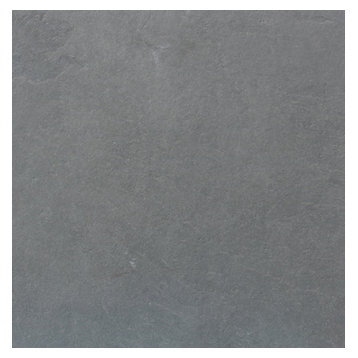 12"x 12" Brazilian Gray Montauk Blue Cleft Slate Tile, 12"x12" Tiles, Set of 60
