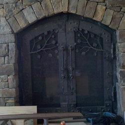 Old World Fireplace Doors - Indoor Fireplaces