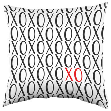 XO Pattern Double Sided Pillow, 16"x16"