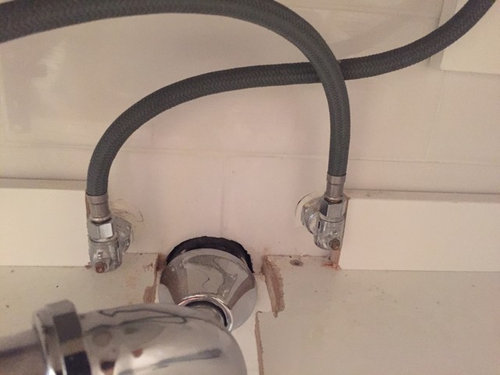 Water Supply Lines Without Knobs, How To Replace A Bathroom Sink Water Line