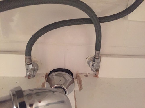 how to shut off water to bathroom sink